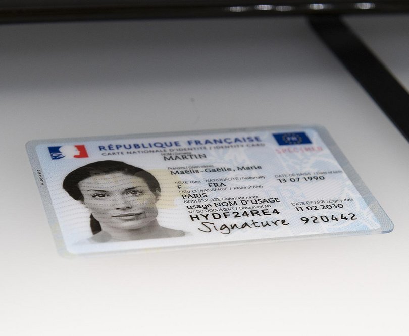 Une carte d'identité